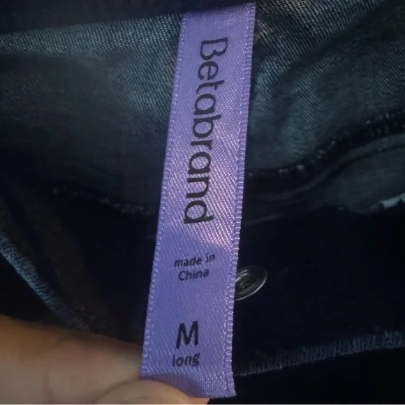 Betabrand Navy Blue Skinny Women's Stretch Jeans Medium long - Picture 3 of 3